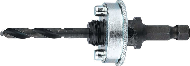 LENOX Aufnahmeschaft Quick-Change 6-KT 9,5 mm mit Zentrierbohrer für Lochsägen 32-210 mm