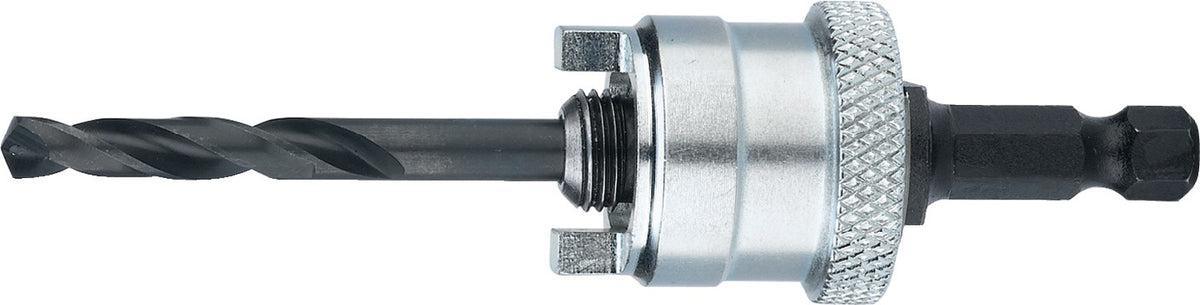 LENOX Aufnahmeschaft Quick-Change 6-KT 9,5 mm mit Zentrierbohrer für Lochsägen 32-210 mm