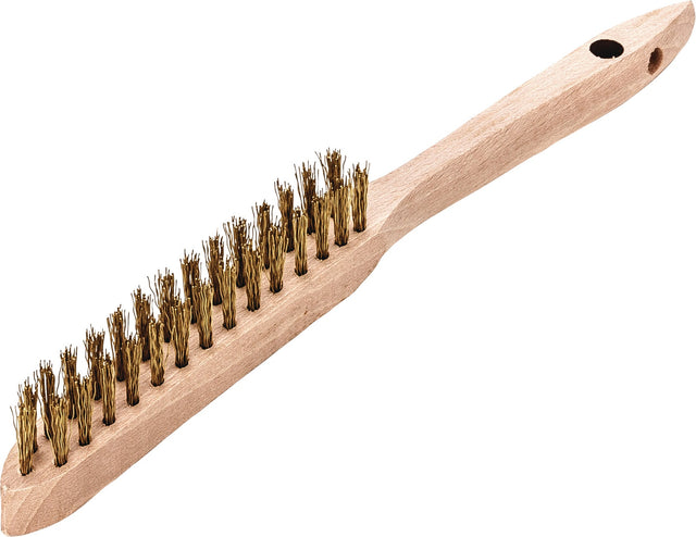 LESSMANN Handbürste 290 mm Messingdraht 0,35 mm – 2-reihig