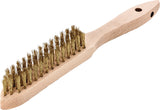 LESSMANN Handbürste 290 mm Messingdraht 0,35 mm – 2-reihig