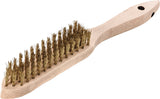LESSMANN Handbürste 290 mm Messingdraht 0,35 mm – 2-reihig