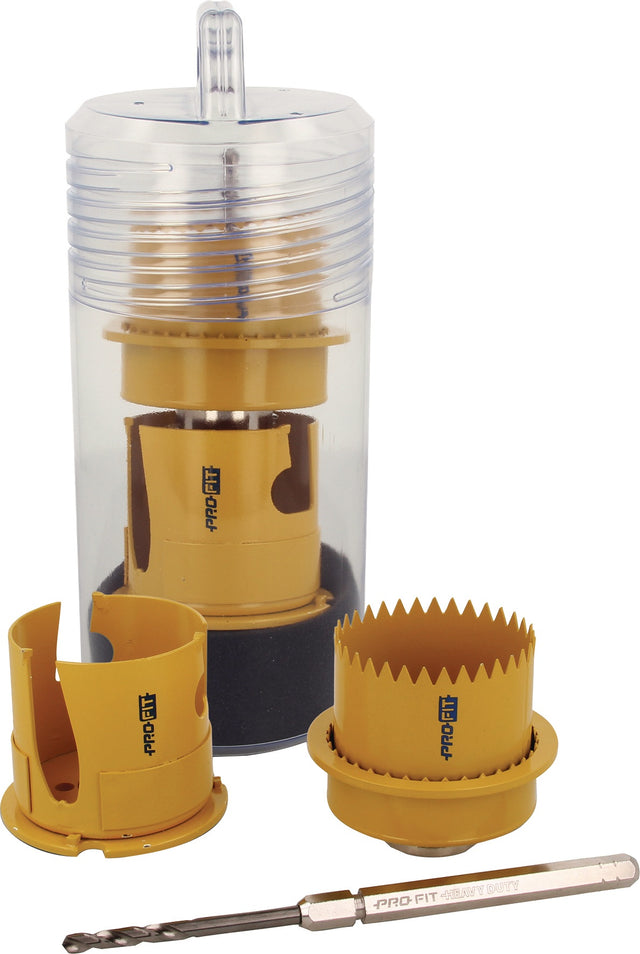PRO FIT Lochrandsenker-Set CleanCut D.68mm – HM-bestückt für saubere Löcher in Gipskarton, Holz & Kunststoff