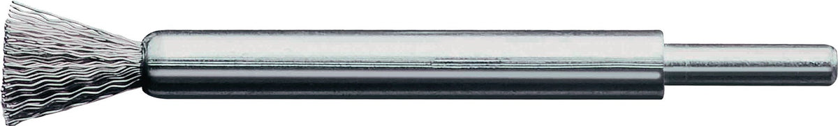 LESSMANN Pinselbürste Ø 12 mm Schaft 6 mm, Drahtstärke 0,3 mm, für Stahl & Holz