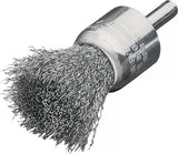 LESSMANN Pinselbürste Ø 12 mm Schaft 6 mm, Drahtstärke 0,3 mm, für Stahl & Holz