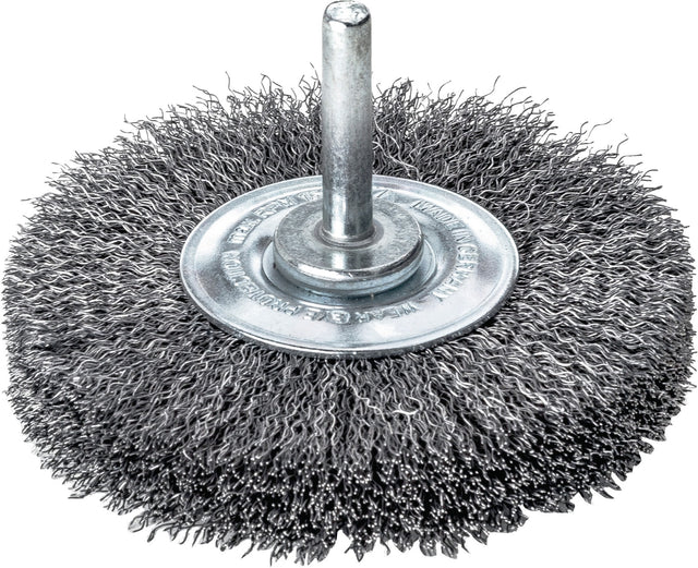 LESSMANN Rundbürste Ø50 mm, Drahtstärke 0,3 mm, Schaft-Ø 6 mm, für Stahl & Holz