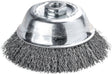 LESSMANN Topfbürste Ø65 mm M14 gewellter Draht 0,35 mm für Stahl und Guss