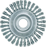 LESSMANN Rundbürste Ø115 mm gezopfter Draht 0,5 mm für Pipeline & Schweißnaht