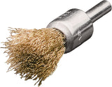 LESSMANN Rundbürste Ø12mm Messing gewellt 0,20mm für Bohrmaschine 20000 min-¹