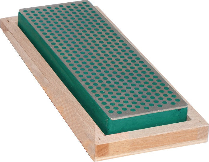 Diamantabziehstein 150 x 50 mm grob von MÜLLER im Holzkasten – Schärfen mit großer Schleiffläche