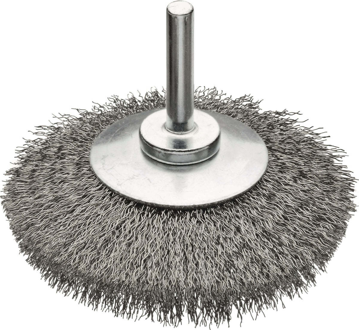 LESSMANN Rundbürste KB Schaft 6 mm, Stahldraht rostfrei ROH, gewellt
