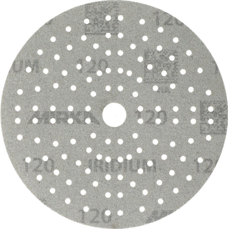 MIRKA Haftschleifscheibe IRIDIUM Grip 121L 150 mm K80 für Holz, Metall, Lack, Kunststoff