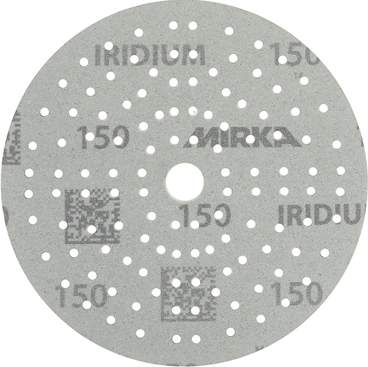 MIRKA Haftschleifscheibe IRIDIUM Grip 121L 150 mm K80 für Holz, Metall, Lack, Kunststoff