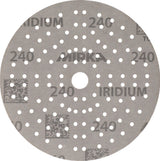 MIRKA Haftschleifscheibe IRIDIUM Grip 121L 150 mm K80 für Holz, Metall, Lack, Kunststoff