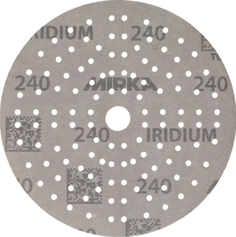 MIRKA Haftschleifscheibe IRIDIUM Grip 121L 150 mm K80 für Holz, Metall, Lack, Kunststoff