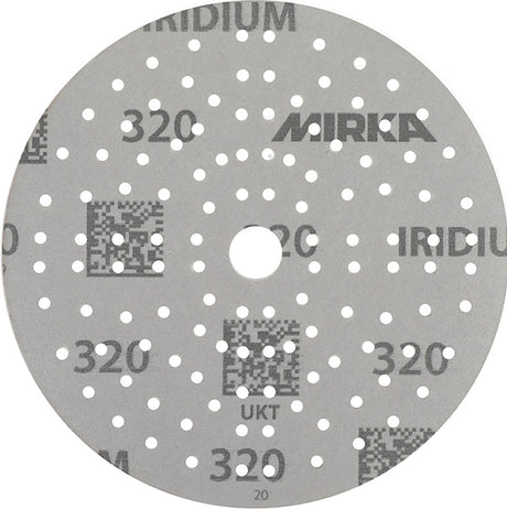 MIRKA Haftschleifscheibe IRIDIUM Grip 121L 150 mm K80 für Holz, Metall, Lack, Kunststoff