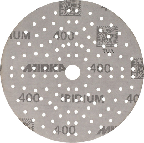 MIRKA Haftschleifscheibe IRIDIUM Grip 121L 150 mm K80 für Holz, Metall, Lack, Kunststoff