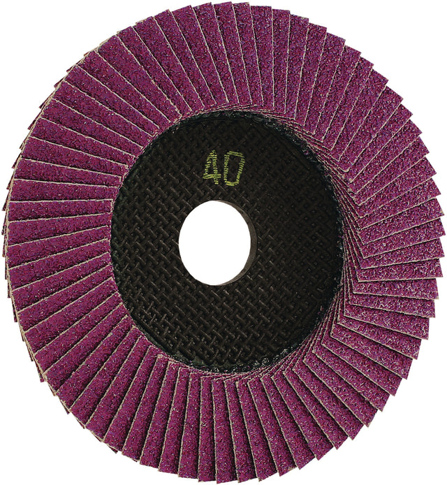 EISENBLÄTTER TRIMFIX BLACK MAMBA Fächerscheibe Ø115 mm K40 Zirkon für Stahl & Edelstahl