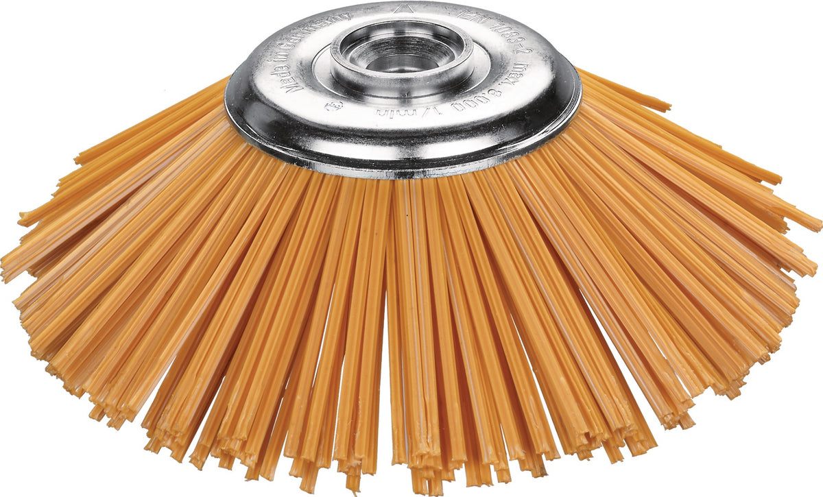 LESSMANN Rundbürste KBMK 165/180 mm, Bohrung 25,4/12 mm, PBT, 2,5 mm Drahtstärke