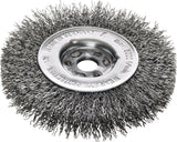 LESSMANN Rundbürste RBE 21 mm Stahldraht gewellt 0,30 mm – 5 Stück