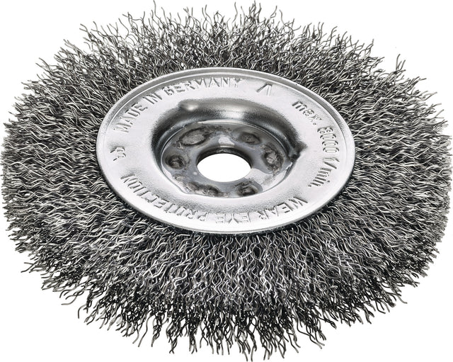 LESSMANN Rundbürste RBE 21 mm Stahldraht gewellt 0,30 mm – 5 Stück