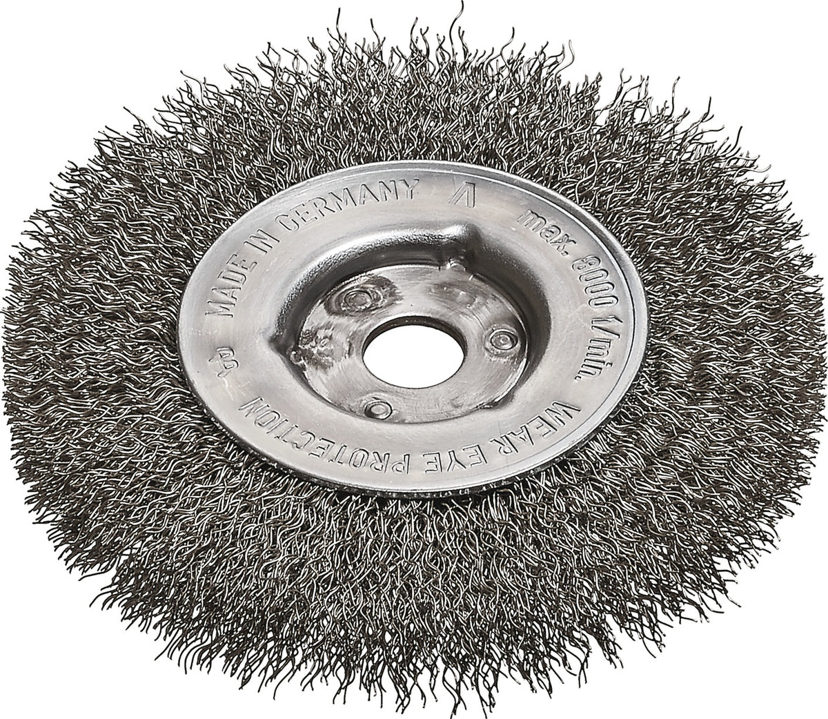 LESSMANN Rundbürste RBE 21 mm Stahldraht gewellt 0,30 mm – 5 Stück