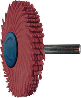 TYROLIT Radialbürstenscheibe Sunburst D.51mm K.80 Gelb – Flexibles Entgraten & Polieren
