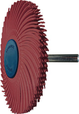 TYROLIT Radialbürstenscheibe Sunburst D.51mm K.80 Gelb – Flexibles Entgraten & Polieren