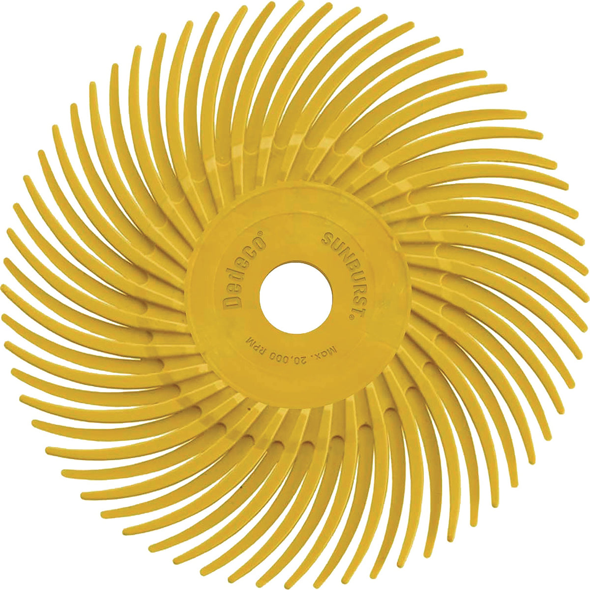 TYROLIT Radialbürstenscheibe PREMIUM SUNBURST Ø76mm K80 gelb für Geradschleifer – 12 Stück