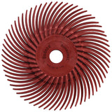 TYROLIT Radialbürstenscheibe PREMIUM SUNBURST Ø76mm K80 gelb für Geradschleifer – 12 Stück