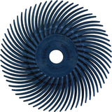 TYROLIT Radialbürstenscheibe PREMIUM SUNBURST Ø76mm K80 gelb für Geradschleifer – 12 Stück