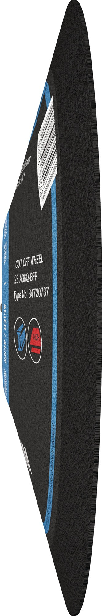 TYROLIT Trennscheibe PREMIUM CURVE CUT D125x2mm Form 28 – Für Radien & Kurven auf dünnwandigen Werkstücken