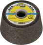 KLINGSPOR Schleiftopf A16 R 110/55 mm, Bohrung 22,23 mm – für grobes Entzundern, Entgraten und Entrosten