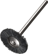 LESSMANN Minirundbürste SRB 26 x 6 mm Borsten Schaft-Ø 3 mm für Guss, INOX, Stahl, Aluminium