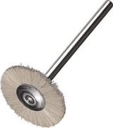 LESSMANN Minirundbürste SRB 26 x 6 mm Borsten Schaft-Ø 3 mm für Guss, INOX, Stahl, Aluminium