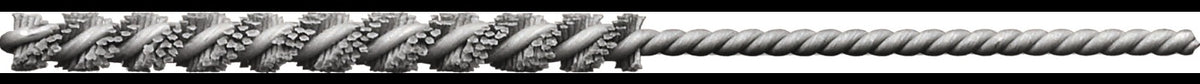 LESSMANN Innenbürste D.3,2mm K600 0,8mm Draht Besatzlänge 25mm – Mikroabrasiv für Rohre