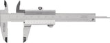 PROMAT Taschenmessschieber DIN 862 70 mm mit Feststellschraube – Analog, mattverchromte Skala