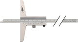 HELIOS PREISSER Tiefenmessschieber DIN 862 200 mm mit gerader Messschiene 8 x 3 mm