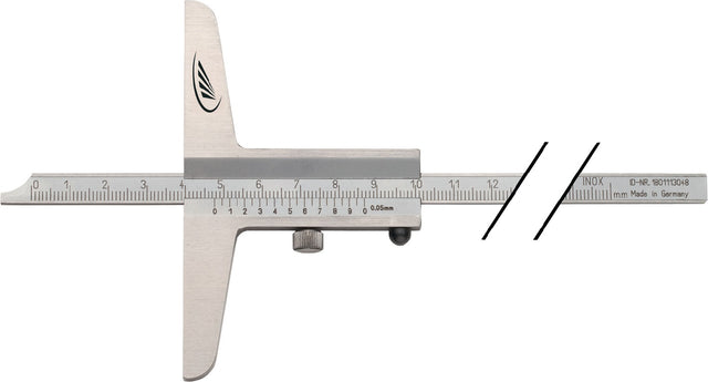HELIOS PREISSER Tiefenmessschieber DIN 862 200 mm mit gerader Messschiene 8 x 3 mm