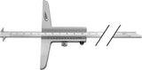 HELIOS PREISSER Tiefenmessschieber 200 mm mit abgesetzter Messschiene 8 x 3 mm