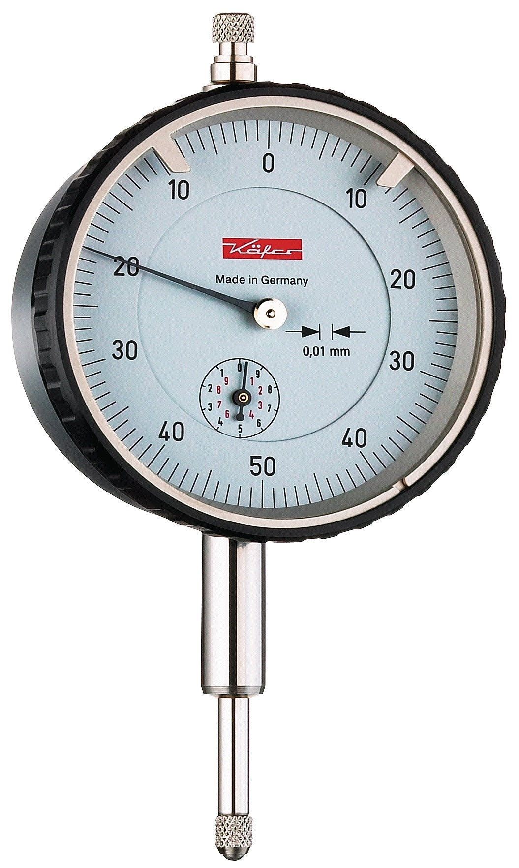 KÄFER Messuhr M2T links Messbereich 10 mm Ablesung 0,01 mm analog