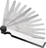 PROMAT Fühlerlehre Blatt-Stahl 0,05-0,5 mm, 8 Blatt, 100 mm Länge, konische Blättchen