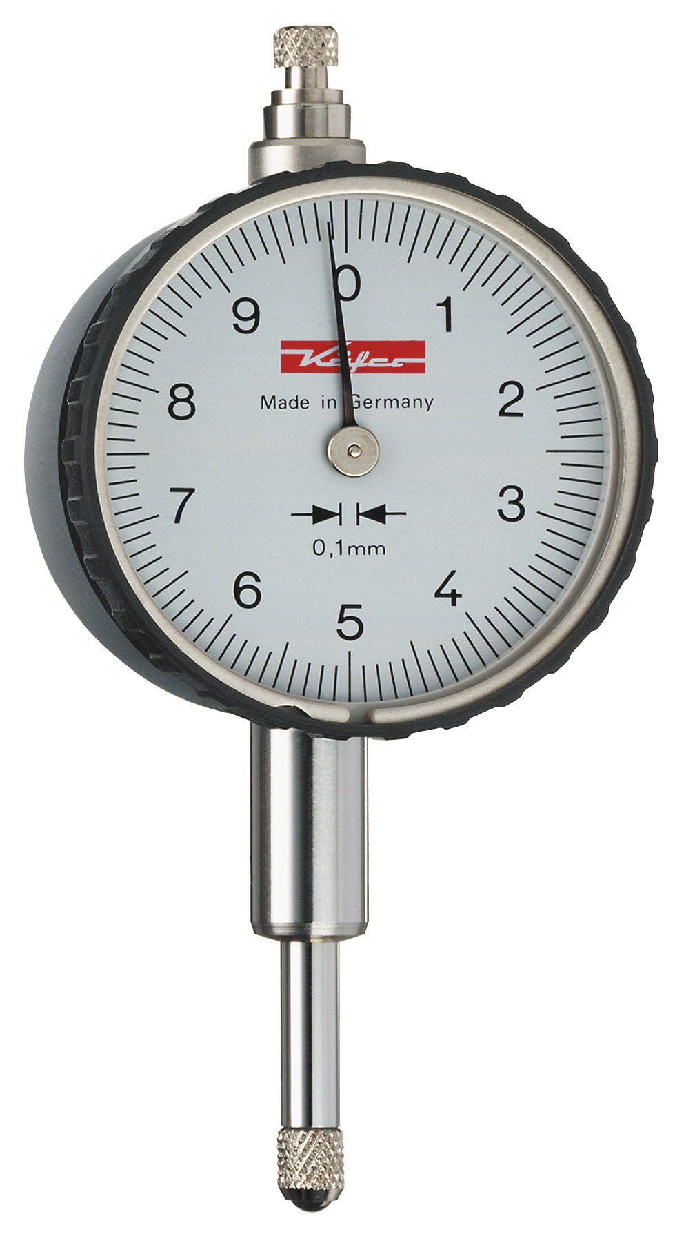 KÄFER Messuhr M 10A analog 10 mm Messbereich, Ablesung 0,1 mm, Präzisions-Messuhr