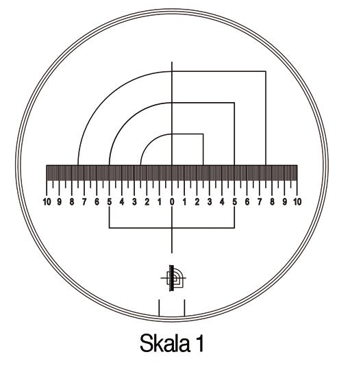 Messskala Tech-Line Skala-Ø 25/2,5 mm Duo-Skala von SCHWEIZER – Präzision für feinste Messungen