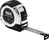 BMI Taschenrollbandmaß chrom 2 m, 16 mm Band, mm/mm Teilung, EG II Genauigkeit, Automatic