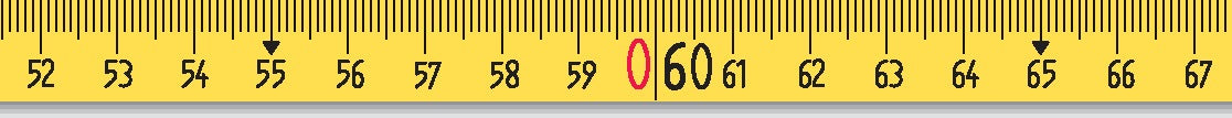 BMI Rahmenbandmaß ERGOLINE 50 m Stahlmaßband mit Alu-Rahmen, mm/cm Teilung, EG II