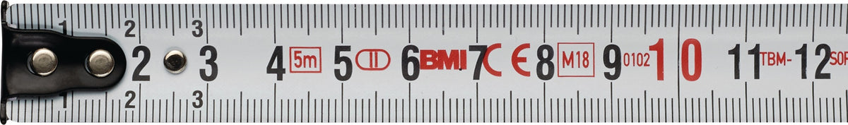 BMI Taschenrollbandmaß twoComp 3 m, 16 mm Bandbreite, ABS-Gehäuse, Automatic, EG II