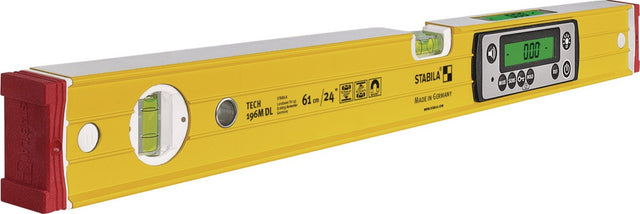 STABILA Elektronikwasserwaage TECH 196M DL 61 cm Aluminium gelb ± 0,5 mm/m