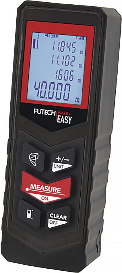 FUTECH Laserentfernungsmesser DM3540 40 m ± 3 mm IP 54 – Präzise Messungen mit Neigungsanzeige