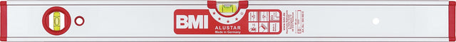 BMI Wasserwaage ALUSTAR 20 cm Aluminium silber ± 0,5 mm/m mit Horizontal- und Vertikallibelle