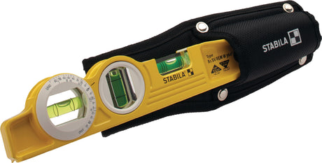 STABILA Torpedowasserwaage 81 SV REM W360 25 cm Aluminium gelb mit Gürteltasche